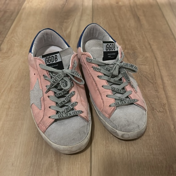 Golden Goose Superstar Colorblock Leather Sneakers Pink size 37 - Picture 2 of 8